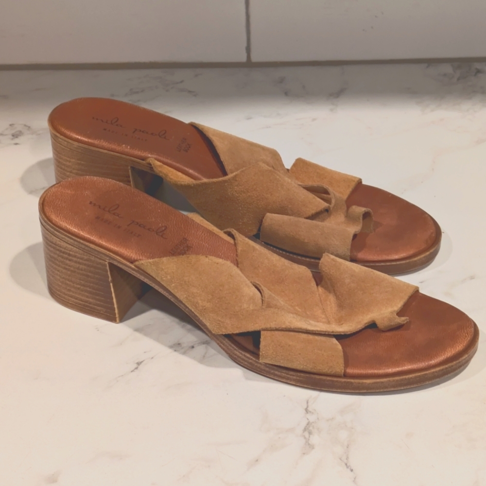 Mila Paoli Suede Sandals